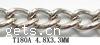 Iron Twist Oval Chain, electrophoresis nickel, lead & cadmium free 